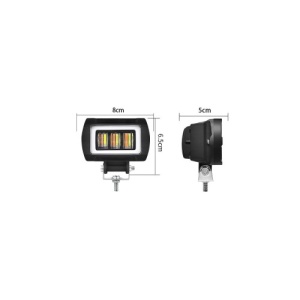 Proiector LED cu angel eyes DRL alb 1000lm Cod: ZC-3WY-1 - Img 2