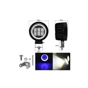 Proiector LED cu Angel Eyes DRL lumina alba 30W Cod: ZC-4RO - Img 3