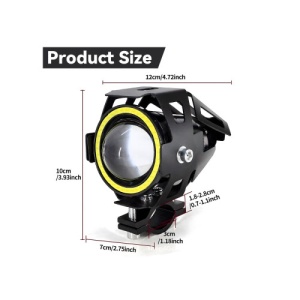 Proiector Led cu lupa si modul Devil Eyes Red Cod: U7 - Img 2