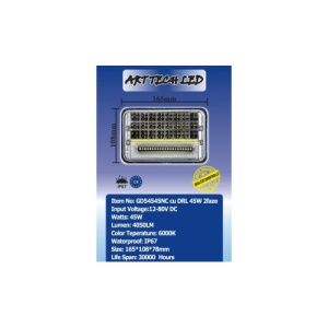 Proiector LED DRL 45W 2 faze 12/24V Cod: GD54545NC - Img 2