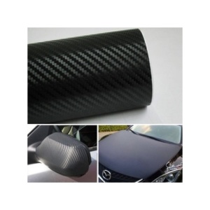 Rola folie carbon 3D culoare Albastra latime 1.27mx30m - Img 5