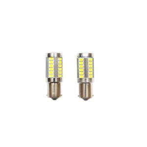 Set 2 becuri LED SMD 12V BAU15 0,25A lumina rece Cod: BK80027 - Img 1