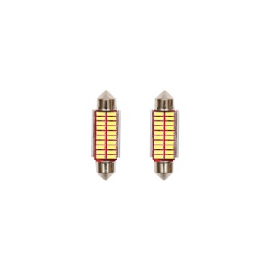 Set 2 becuri LED SMD SOFIT 39mm 12V 0,155A lumina rece Cod: BK80035 - Img 1