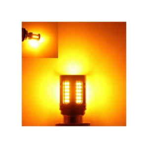 Set 2 becuri o faza T.N. BAU15S 84SMD Canbus 12V-24V nonpolar lumina galbena1000 lumen 25W Cod: HH003 - Img 3