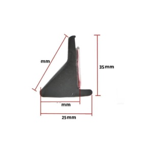 Set 2 ornamente protectie aripa din cauciuc 1,6mx2,5cm culoare Neagra Cod: FS-7018 - Img 5