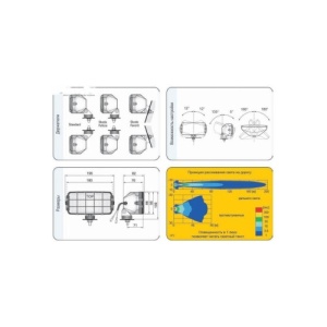 Set 2 proiectoare 180X86, faza lunga cu grila, Cod:06525/HP2.11047 Wesem - Img 4
