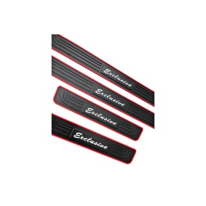 Set 4 ornamente protectie praguri din cauciuc Cod: PRGC001LG - Img 5