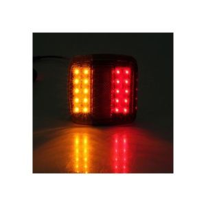 Set lampa spate LED 110x105 mm, 5 functii, iluminare numar, stanga/dreapta Cod: H5-363PC - Img 7