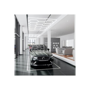 Set lumini LED hexagonale 636W 6000K alb rece pentru garaj/atelier/showroom auto Cod: HEX2 - Img 5