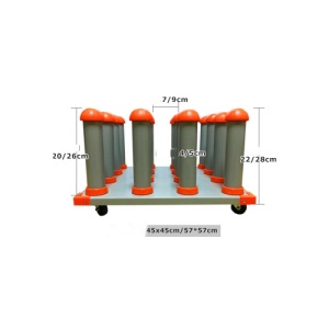 Stand de depozitare pentru 16 role de folie sau autocolant, dimensiuni 45x45 cm Cod: DP-1645 - Img 2
