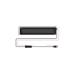 Afisaj LED programabil Eyes Devil, control Bluetooth si telecomanda, USB 5V, 192x898mm Cod: FST-EY 1696 - Img 3