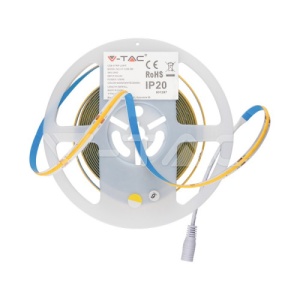 Banda LED COB 5 Metri IP20 24V 4000K 280 LEDs 10W/m COD: 2653 - Img 1