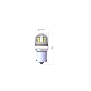 Bec 2 faze BAY15D T.V. P21/5W 15SMD 2835 12V CANBUS nonpolar 320 lumen Lumina alba Cod: SPT15-1157-W - Img 2