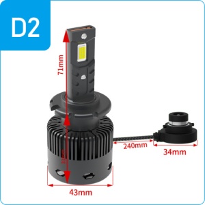 Bec LED D2S 12V CANBUS 8000lm/set COD:NVEL-D2S - Img 3