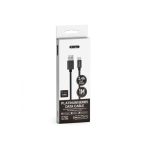 Cablu de date Type C , V-TAC, Seria Silver, Negru, 1m Cod: VT-5322 - Img 2
