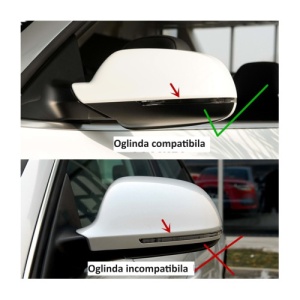 Capace oglinda tip Batman compatibile Audi A3 8P 2008-2012 Cod: BAT10002 / C502-BAT2 - Img 3