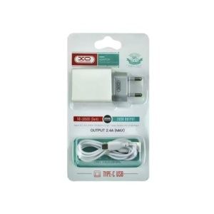 Incarcator retea USB 2.4A cu cablu Type-C Cod: XO-L65-NB103C - Img 2