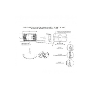 Lampa gabarit 71x42, LED, alba / Fristom Cod:LD2227 - Img 2