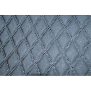 Material special pentru COVORASE auto romb negru/cusatura neagra. Cod: COV02NN - Img 1