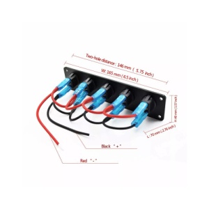 Panou cu 5 intrerupatoare, 12V 20A Cod: SPA60 - Img 3