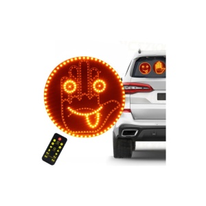 Panou LED tip emoticon zambaret , programabil, cu afisaje personalizabile controlate din telecomanda 12 gesturi Cod: FS-1804 - Img 3