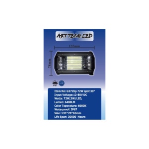 Proiector LED 72W SPOT 30Â° 10-30V Cod: G372BP - Img 3
