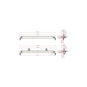 Proiector LED profesional cu pozitie alba 5700k (18 Led Osram x 5W) Cod: KM2125-90W - Img 2