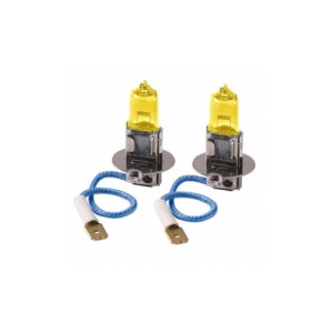 Set 2 becuri halogen H3 12V 55W culoare Galben - Img 1