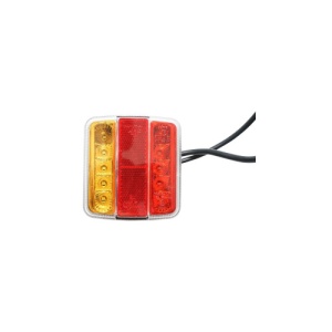 Set lampi LED magnetice pentru remorca, fisa 7 pini, cablu intre stopuri de 2,5m, cablu fisa 7.5m 12V Cod: BK69079 - Img 3