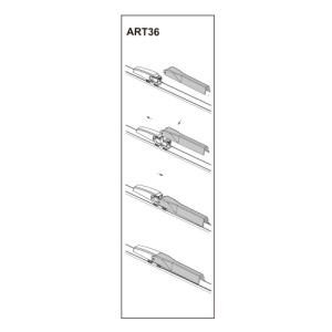 Stergator parbriz sofer AUDI A8 10/2002-> COD:ART36 22" - Img 2