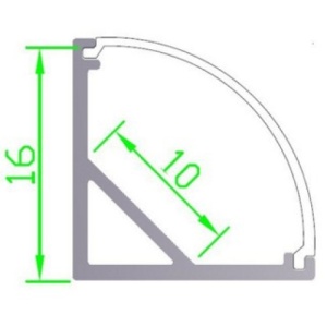 Banda Led rigida 5730 korea chip cu profil pe colt, 1m 12V Lumina Alb 6000k 18W Cod: ALSZ11 - Img 3