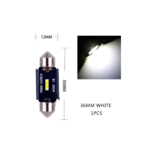 Bec sofit 36mm SMD 1860 12V Canbus 300 lumen Lumina alba Cod: HH029 - Img 2