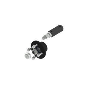 Butuc roata remorca 4x100 cu ax complet si accesorii Cod: CW-0203 - Img 2