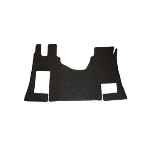 Covor auto imitatie piele dedicat Camion Mercedes Actros MP4 ,podea platÄƒ ,Cutie automata Negru/Rosu Cod: ART0078 - Img 1