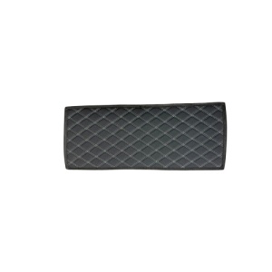 Covoras tunel imitatie piele negru cusatura gri 25x60cm - Img 1