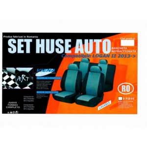 Husa auto compatibile Logan I 2004 - 2012 din 9 piese NEFRACTIONATE. Calitate Premium - Img 1