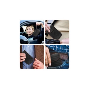 Husa cheie auto cu blocare frecventa radio, RFID Blocker, 14.5 x 9.5 cm, negru Cod: RAZ410 - Img 3