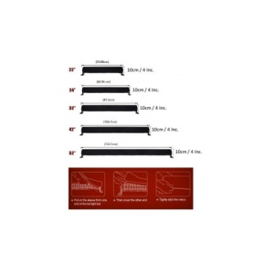Husa Universala de Protectie pentru Proiector Auto si LED Bar 56cm, 22 inch Cod: RAZ424 - Img 2