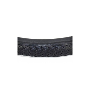 Husa volan din imitatie de piele impletita marime M culoare negru Cod: FX98 - Img 2