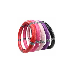 Husa volan imitatie piele marime M diverse culori Cod: WK-1016 - Img 1
