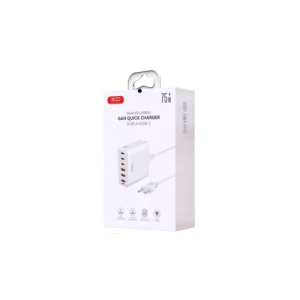 Incarcator retea cu cablaj 1.5m XO 75W ,6 USB 3USB-A / 3USB-C Cod: XO-L133 - Img 3