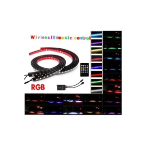 Kit banda LED SMD sub masina cu telecomanda Cod: LE55RGB / FS-001 - Img 2