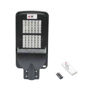 Lampa LED cu prindere pe stalp pentru iluminat stradal 6V/60W cu panou solar monocristalin si senzor de miscare BK69219 - Img 1
