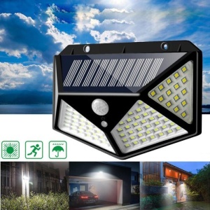 Lampa solara 20W 800lm 100SMD cu senzor. COD: XY-100 - Img 2