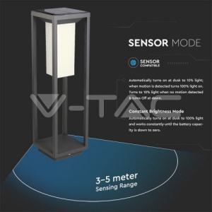 Lampa Solara tarus 2W LED Cip SAMSUNG Gri 3000K COD: 785 - Img 2