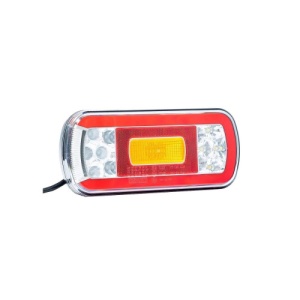 Lampa spate 220x100, 6 functii, cu mers inapoi si numar, LED, Fristom Cod: FT-130 COF - Img 1