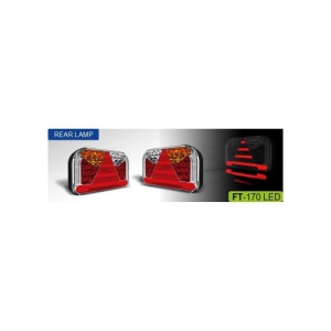 Lampa spate 240x140, 5 functii, cu mers inapoi, LED, dreapta, NT Fristom Cod: FT-170-P - Img 7