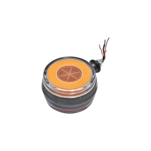 Lampa sub oglinda gabarit portocalie lumina LED tip neon Cod: FR-0332 - Img 2