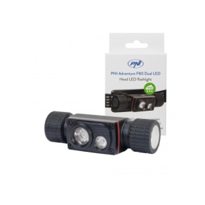 Lanterna frontala PNI Adventure F80 Dual LED 1000 lm 6W 2200 mAh IP68 Cod: PNI-ADVF80 - Img 2