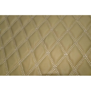 Material special pentru COVORASE auto romb bej/cusatura bej .Cod: COV02BB - Img 1